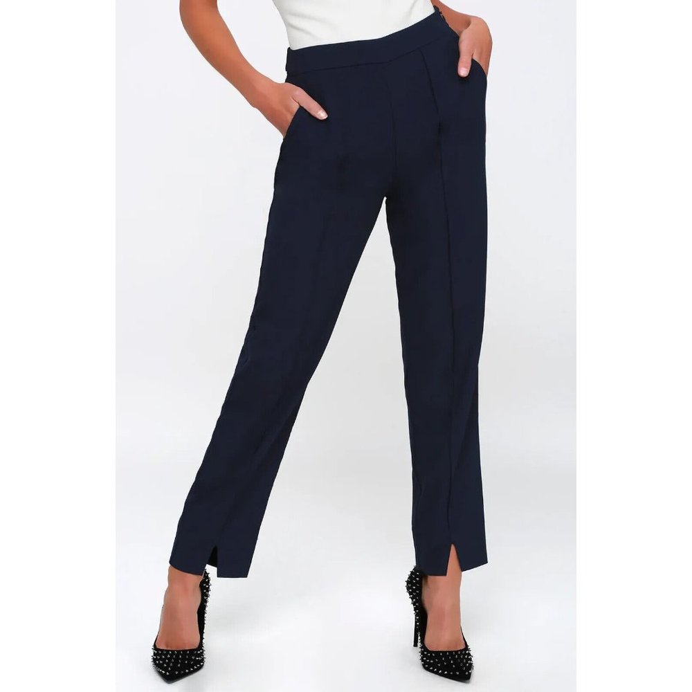 Lulu's Navy Straight Leg Pants